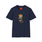 Link-Inspired Gamer Tee — Cute Chibi Hero Playing Handheld Console