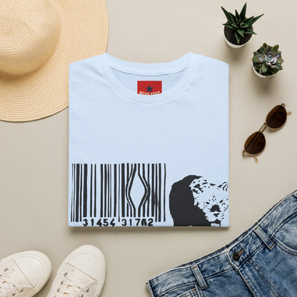 Barcode Cow Graphic T‑Shirt — Animal Rights / Eco Protest Tee