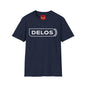 Delos Logo T‑Shirt — Minimal Retro Graphic Tee