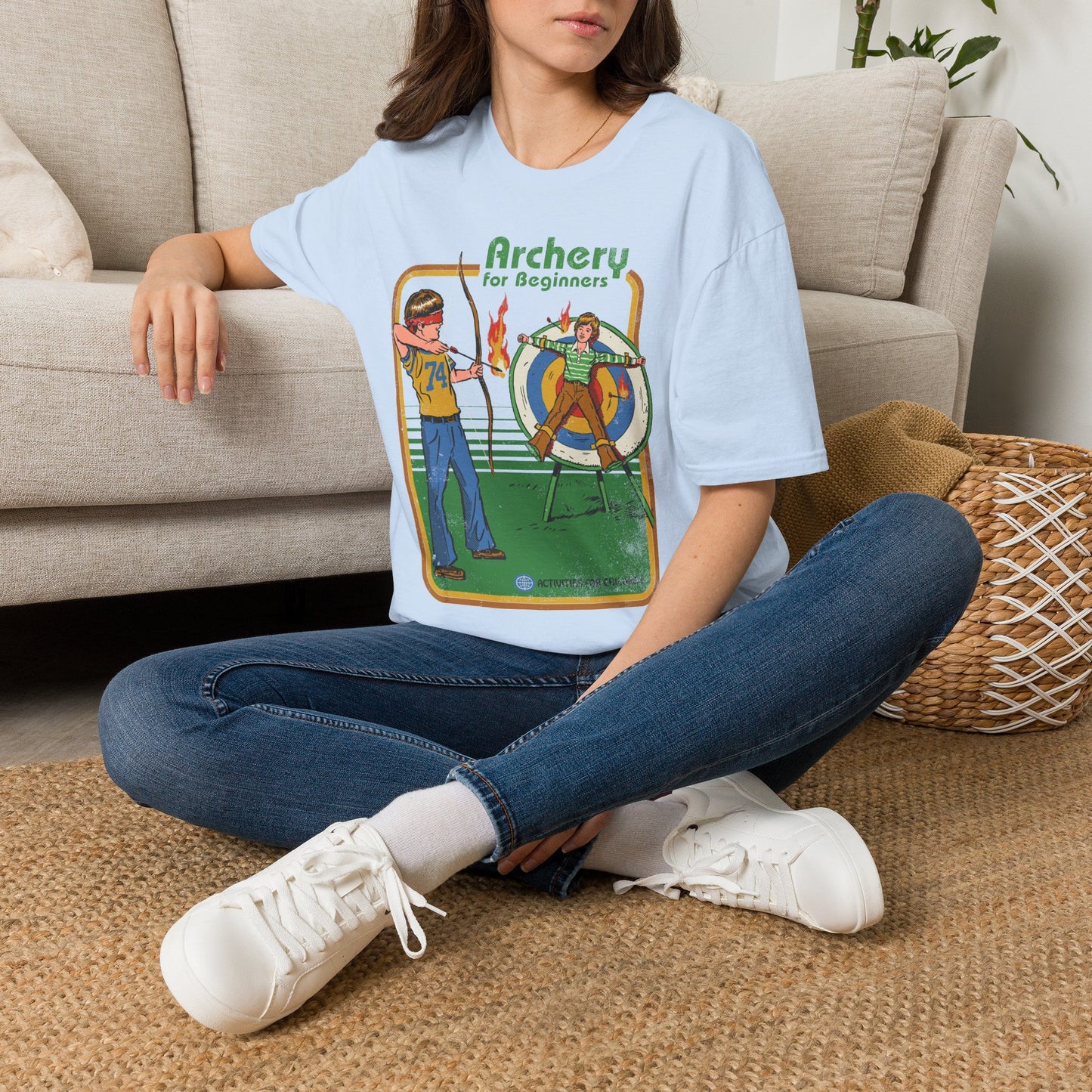 Archery for Beginners T-Shirt — Retro Kids' Archery Practice Graphic Tee