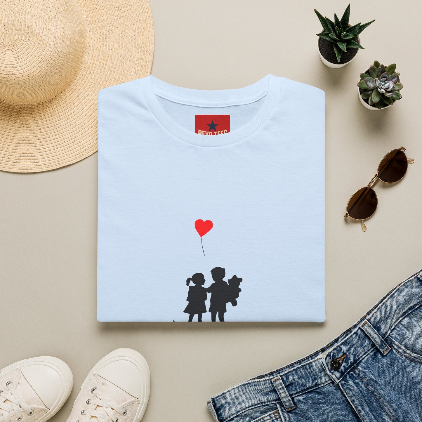 Banksy Boy & Girl - Unisex Softstyle T-Shirt