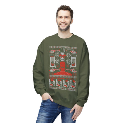 Lethal Knitting - Too Old For This Sh!t Christmas Ugly Sweater