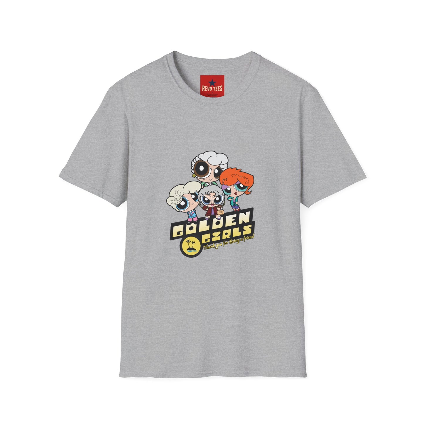 Golden Girls Cartoon T-Shirt — Retro Cute Powerpuff Style Tee