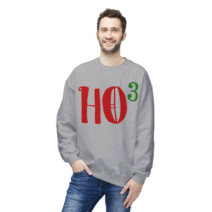 Christmas HO — Festive Red & Green Holiday Crewneck Sweatshirt