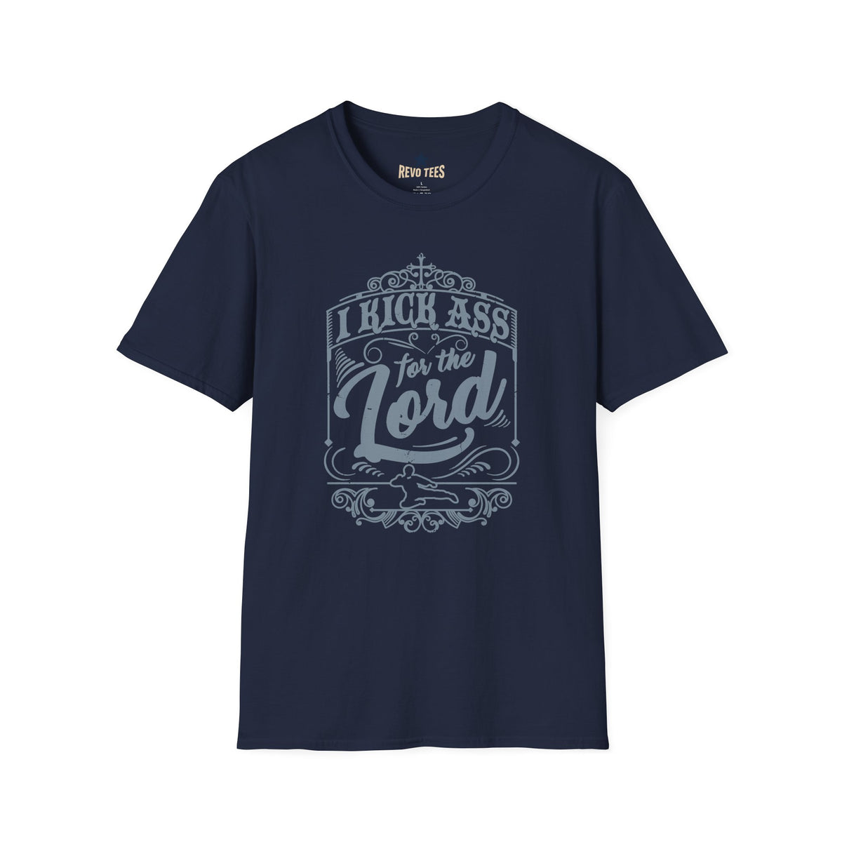 Revotees Christian Graphic I Kick Ass for the Lord Inspirational Faith T-Shirt - alternate view 10