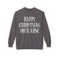 Funny Christmas Crewneck Sweatshirt — "Happy Christmas Your Arse" Holiday Sweater