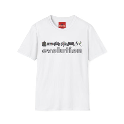 Video Game Controller Evolution T-Shirt — Retro to Modern Gamer Tee
