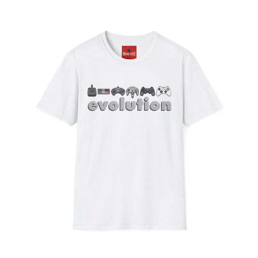 Video Game Controller Evolution T-Shirt — Retro to Modern Gamer Tee