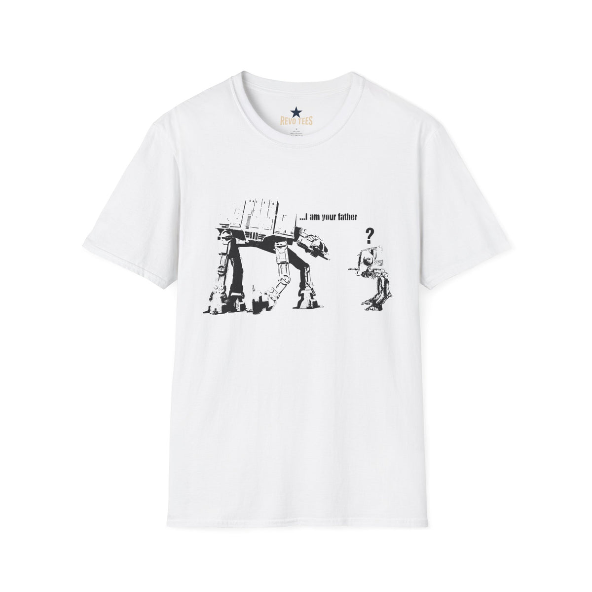 Revotees Banksy I Am Your Father Star Wars at Funny Graphic T-Shirt