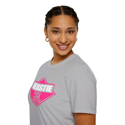 Beastie Girl T-Shirt — Retro Pink Diamond Graphic Tee