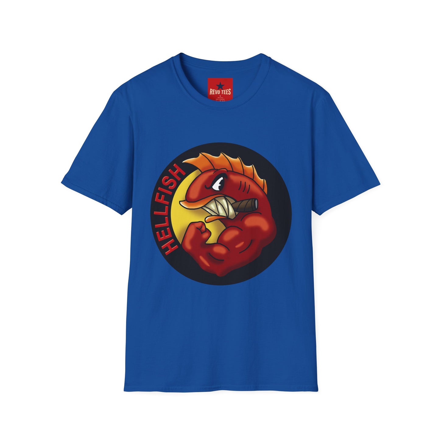Red Devilfish Graphic T-Shirt — Bold Retro Sea Monster Tee