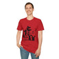 Music Cat T-Shirt — Black Silhouette Singing Rat Graphic Tee