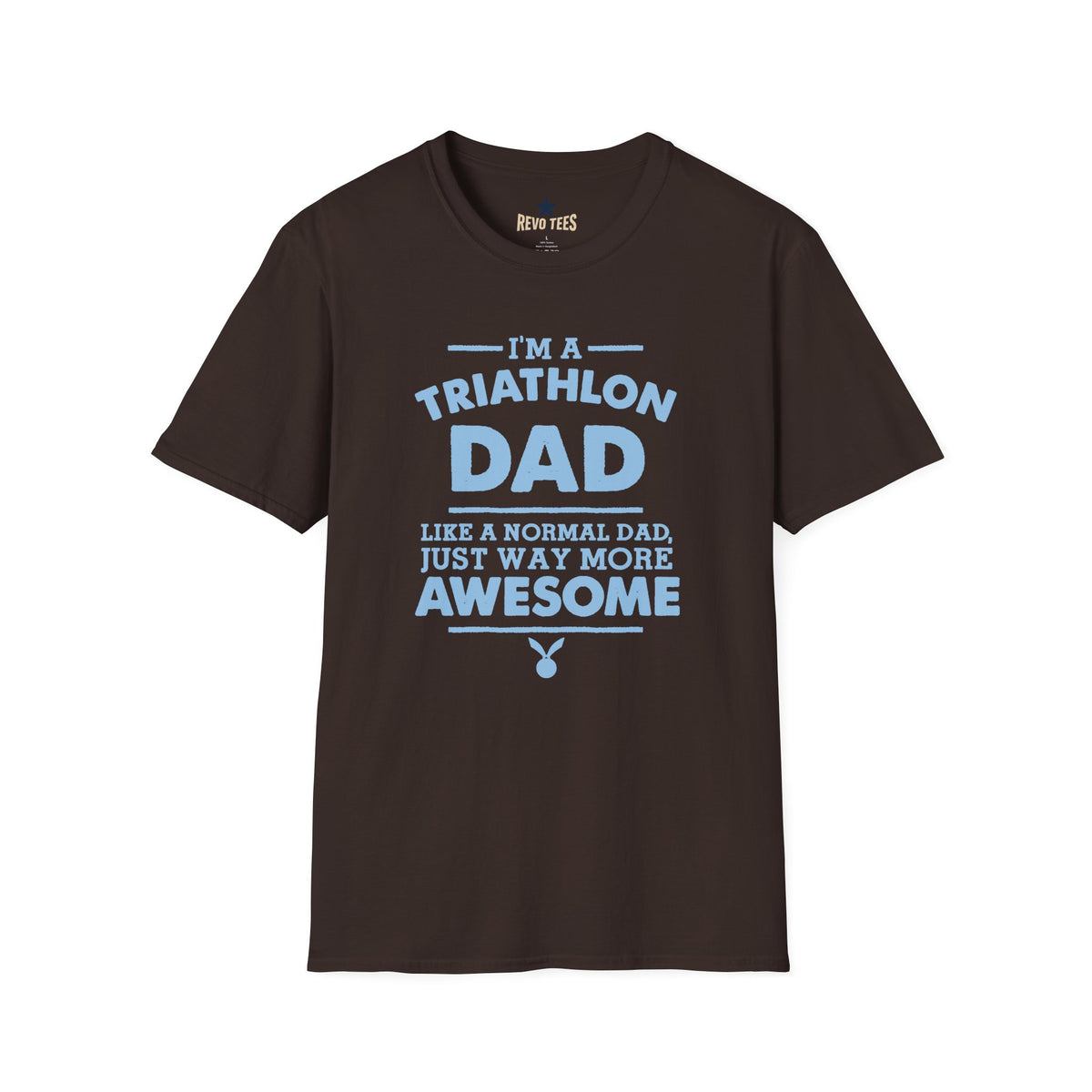 Revotees Triathlon Dad Im a Triathlon Dad Like a Normal Dad Just Way More Awesome T-Shirt - alternate view 4