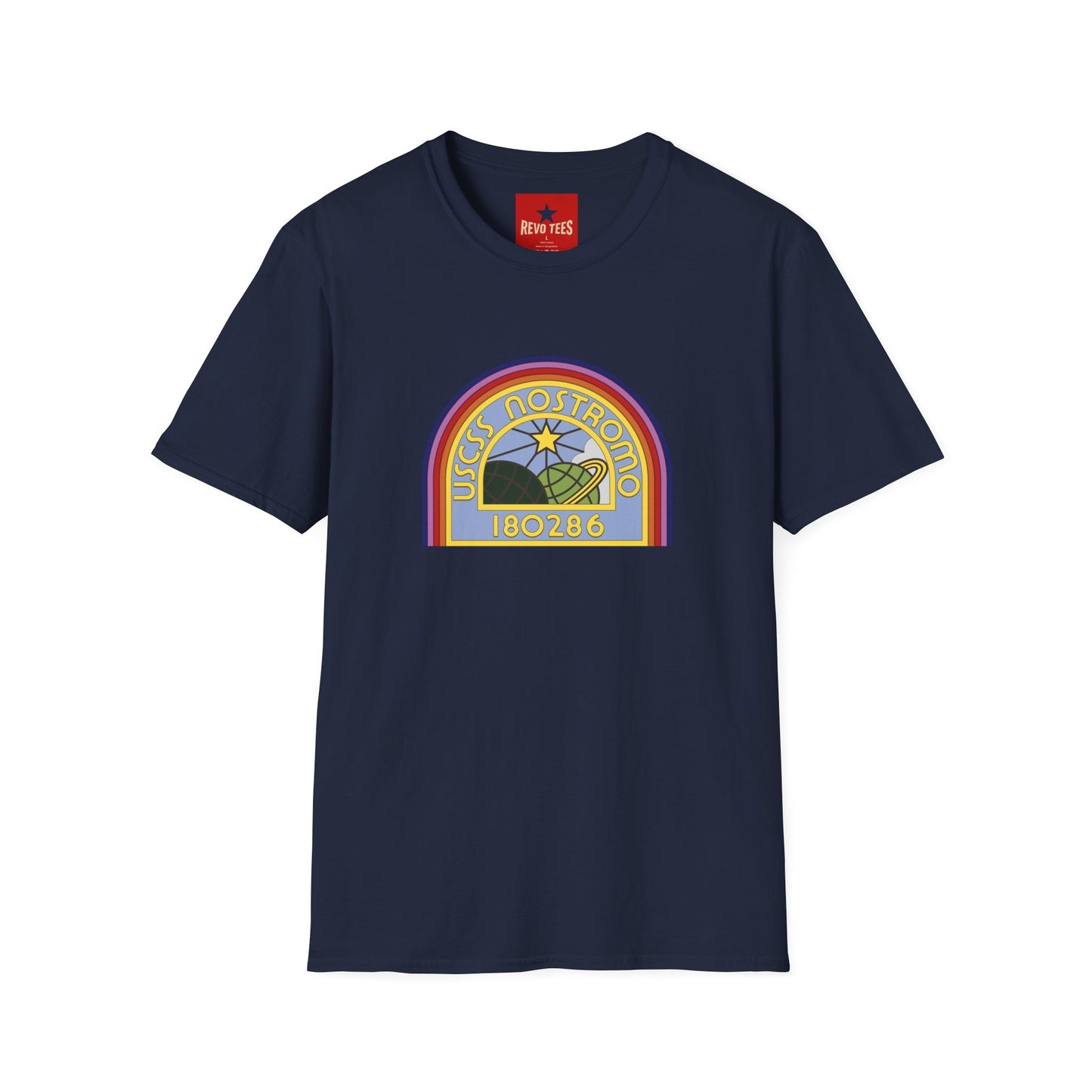 USS Nostromo Retro Space T-Shirt — 180286 Alien Movie Crew Tee