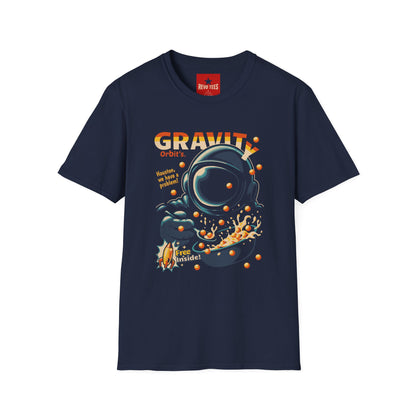 Gravity Orbit Astronaut T-Shirt — Retro Space Graphic Tee