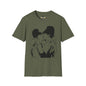 Revotees Banksy Kissing Soldiers Graphic Vintage Stencil Couple Print T-Shirt - alternate view 4