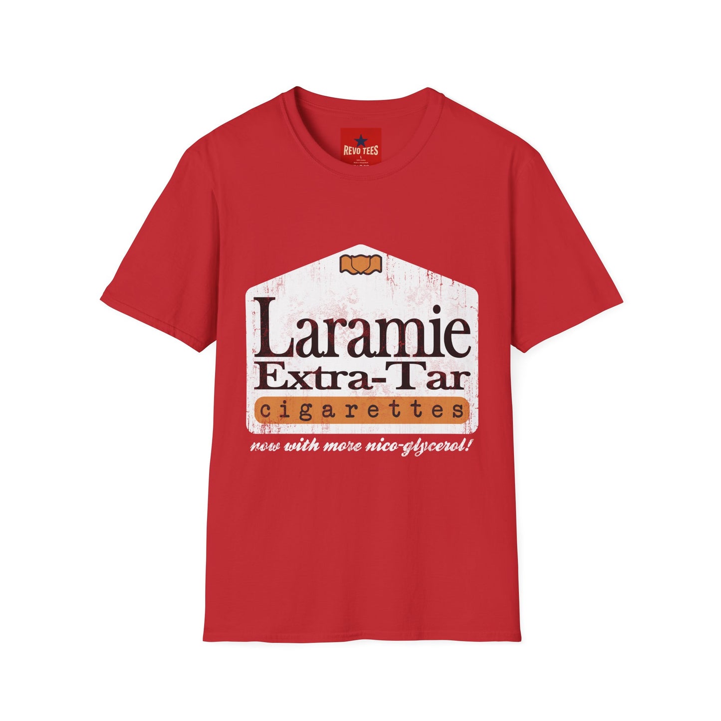 Laramie Vintage Cigarette Logo Tee - Retro Graphic T-Shirt