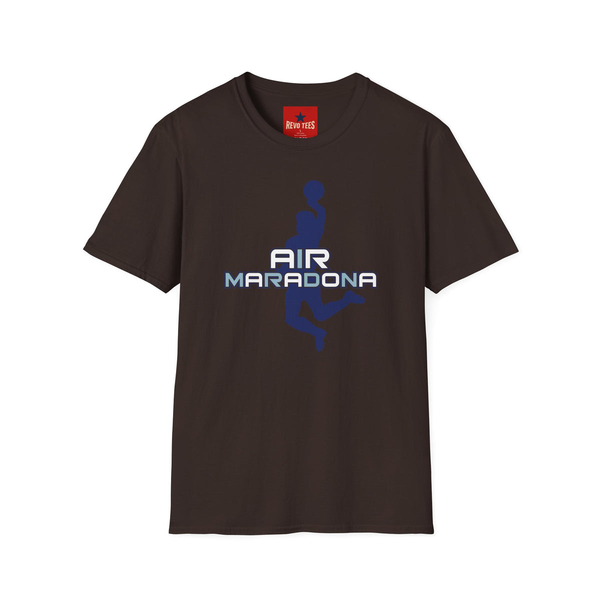 Revotees Air Maradona Retro Soccer Silhouette T-Shirt - alternate view 4