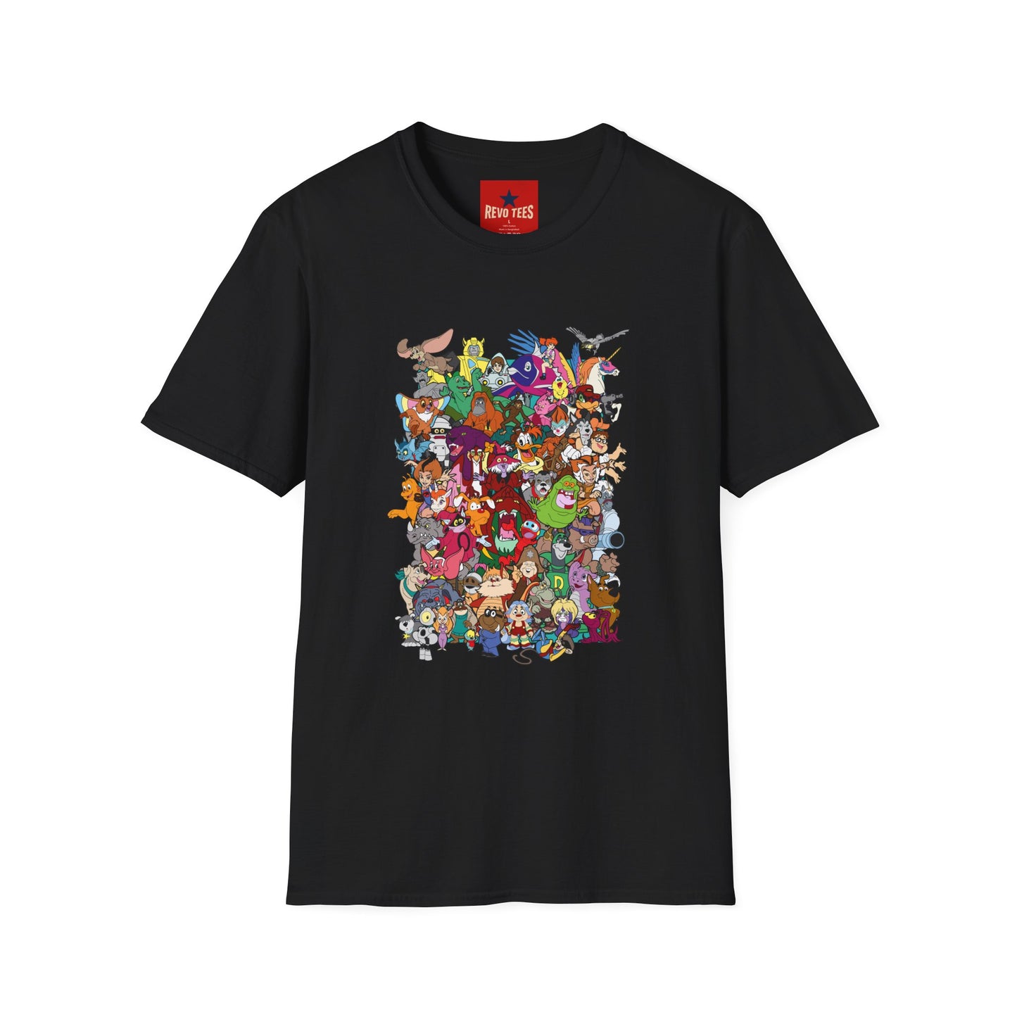 Retro Cartoon Characters Collage T-Shirt