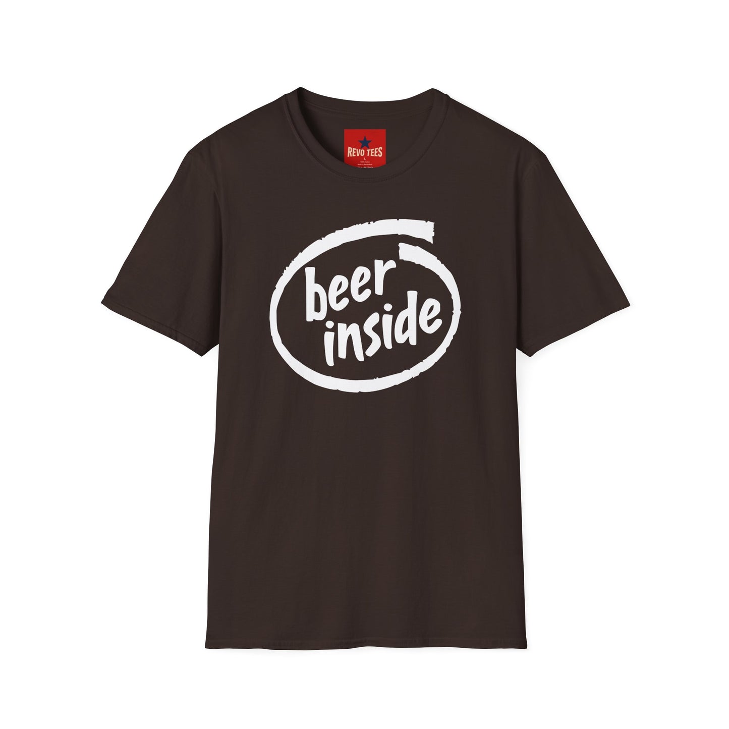 Beer Inside T-Shirt — Funny Craft Beer Logo Tee for Beer Lovers