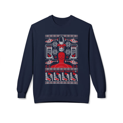 Lethal Knitting - Too Old For This Sh!t Christmas Ugly Sweater