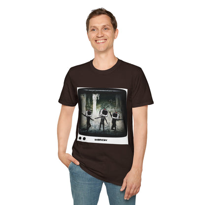 Banksy TV Head Graphic T-Shirt