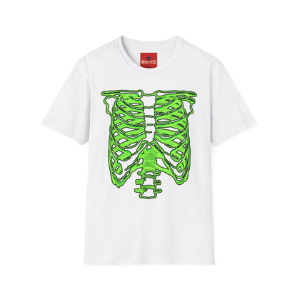 T-Shirt — Neon Green Rib Cage Graphic Tee