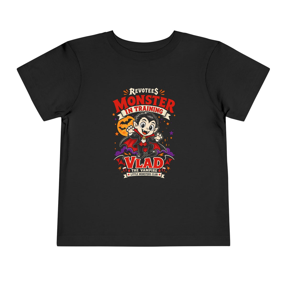 REVOTEES Toddler Monster In Training Tee — 'Vlad the Vampire' Halloween Kids Shirt
