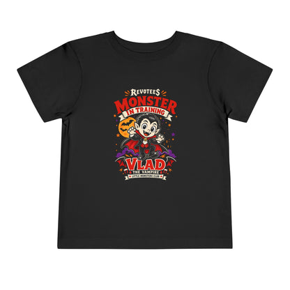 REVOTEES Toddler Monster In Training Tee — 'Vlad the Vampire' Halloween Kids Shirt