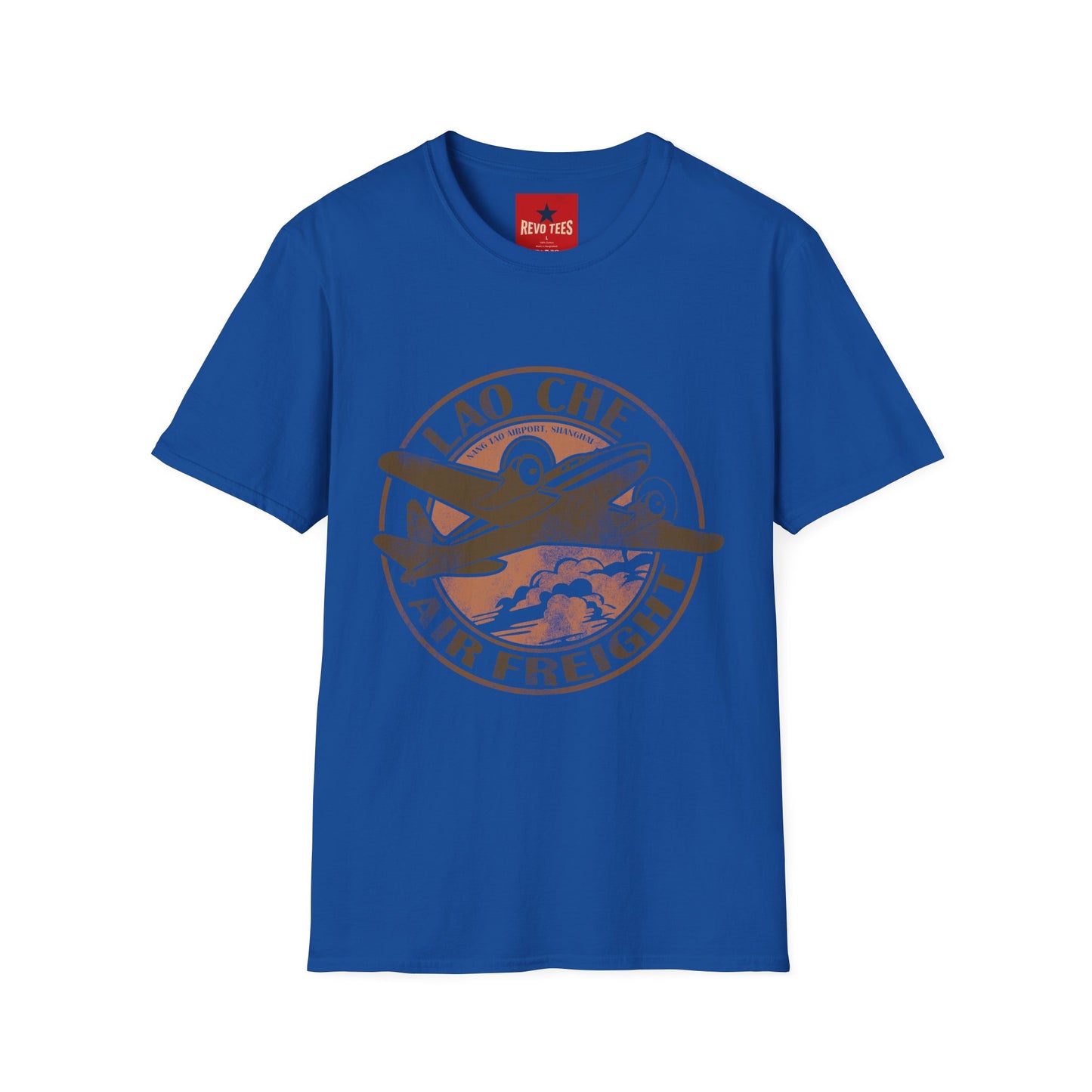 Vintage Lao Che Air Freight T-Shirt — Retro Aviation Graphic Tee
