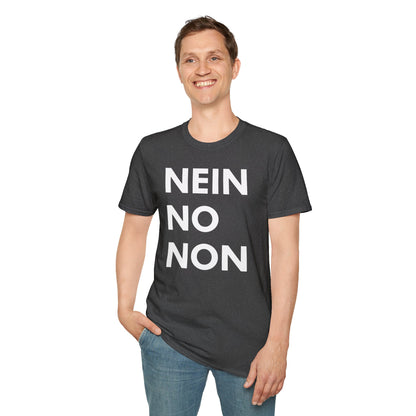 Nein / No Graphic T‑Shirt — Bold Bilingual Statement Tee