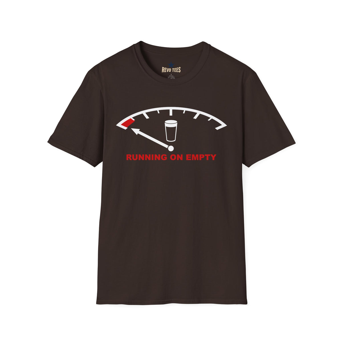 Revotees Running on Empty Unisex Softstyle T-Shirt - alternate view 3