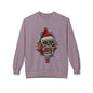 Skull Santa Crewneck Sweatshirt — Horror Christmas Graphic