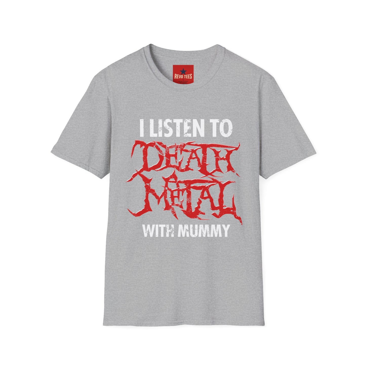 I Listen to Death Metal T-Shirt — Funny Goth / Metal Music Tee