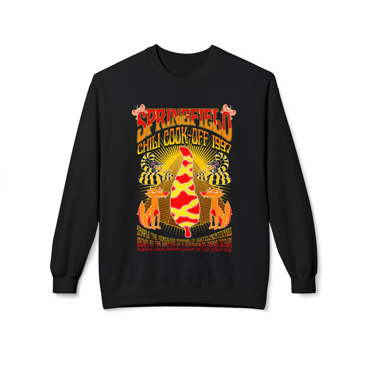 Chili Cook-Off Crewneck Sweatshirt — Springfield Chili Festival Graphic