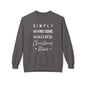 Christmas Wine Sweatshirt - "Simply Having Some Wonderful Christmas Wine" Holiday Crewneck