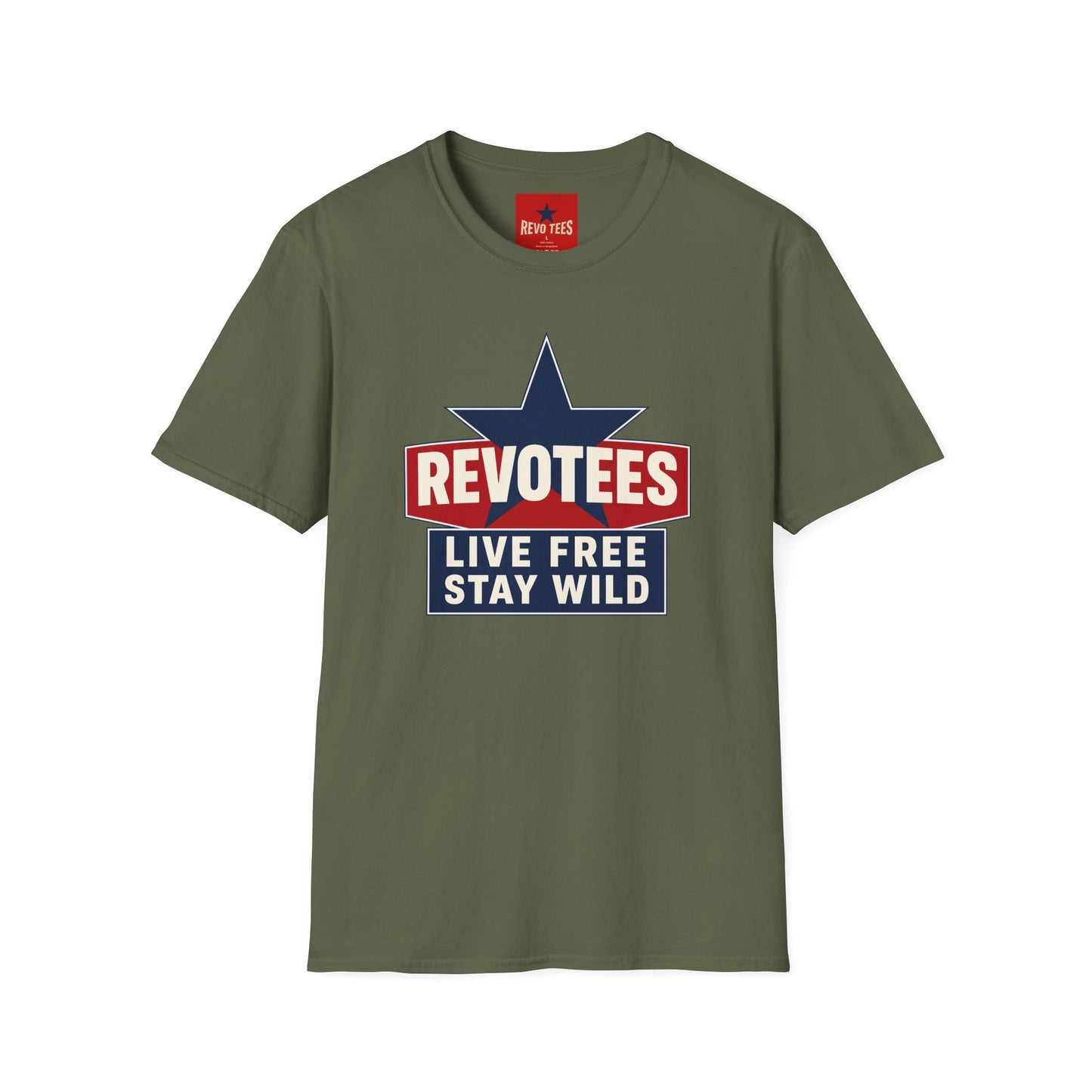 REVOTEES “Live Free Stay Wild” Retro Star Tee