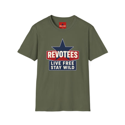 REVOTEES “Live Free Stay Wild” Retro Star Tee