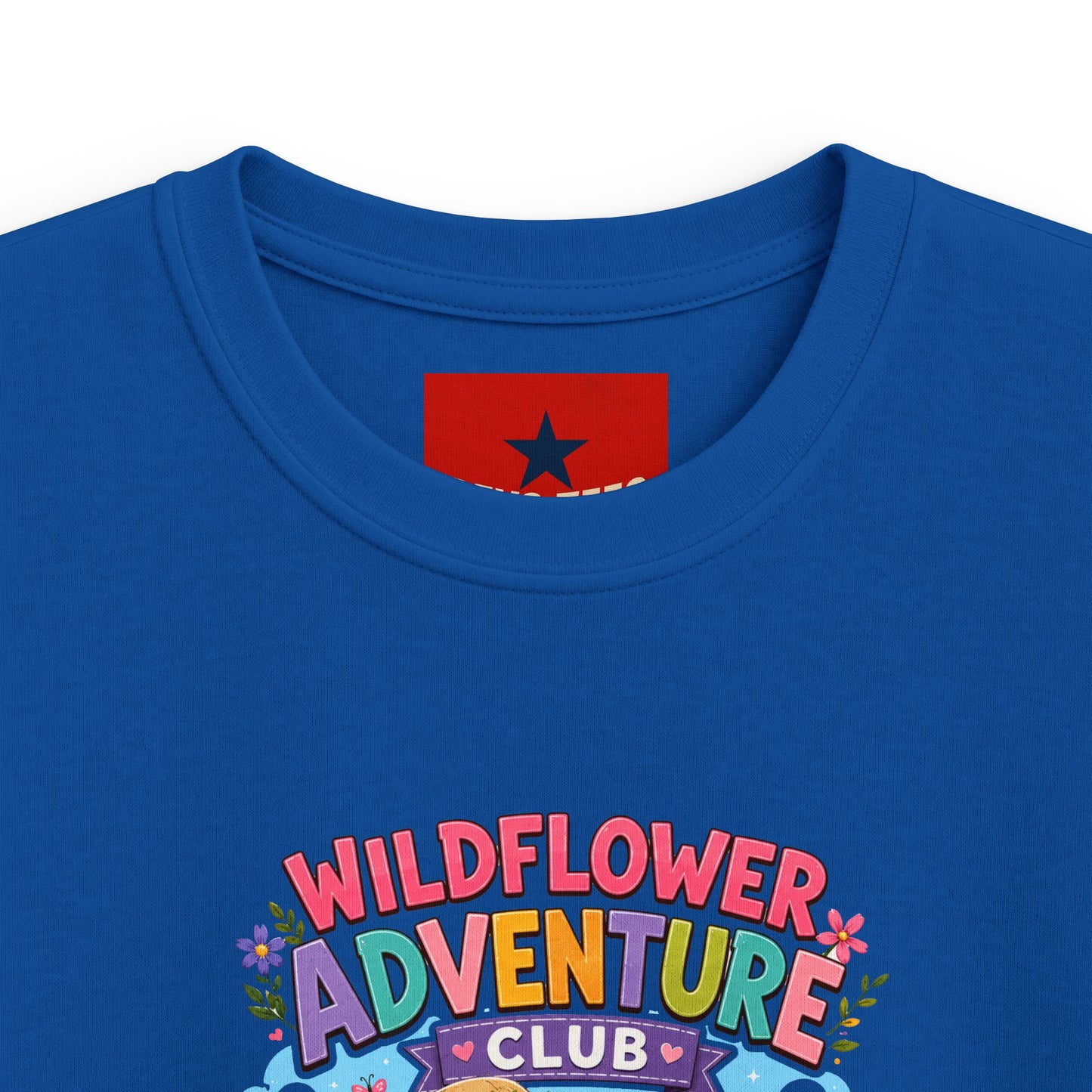 Kids Tee — "Wildflower Adventure Club" Cute Forest Animals Graphic