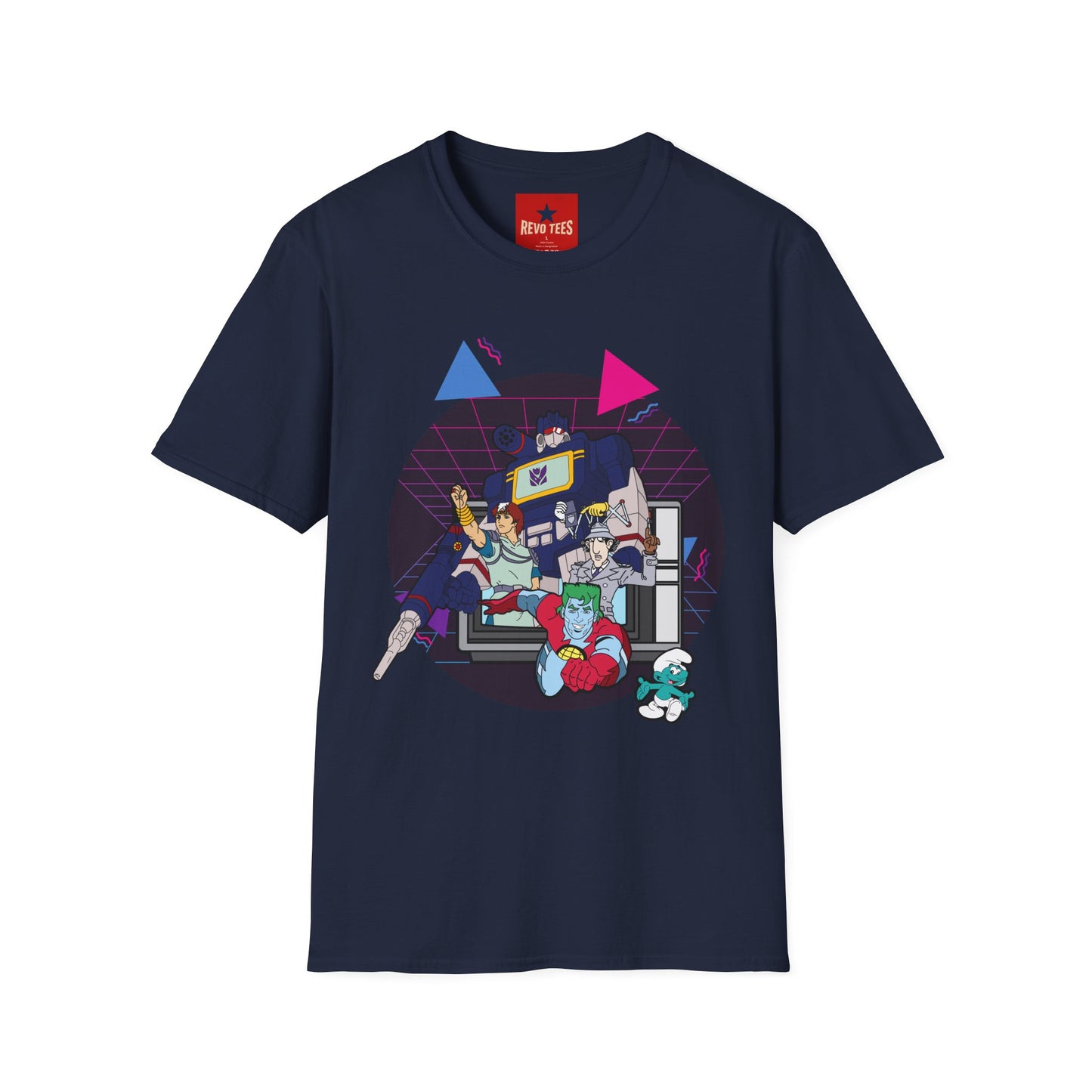 Retro Gaming Arcade T-Shirt — 80s Synthwave Console Crew Tee