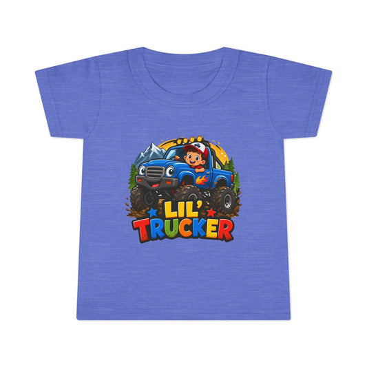 REVOTEES Lil Trucker Toddler T-Shirt — Cute Monster Truck Kids Tee