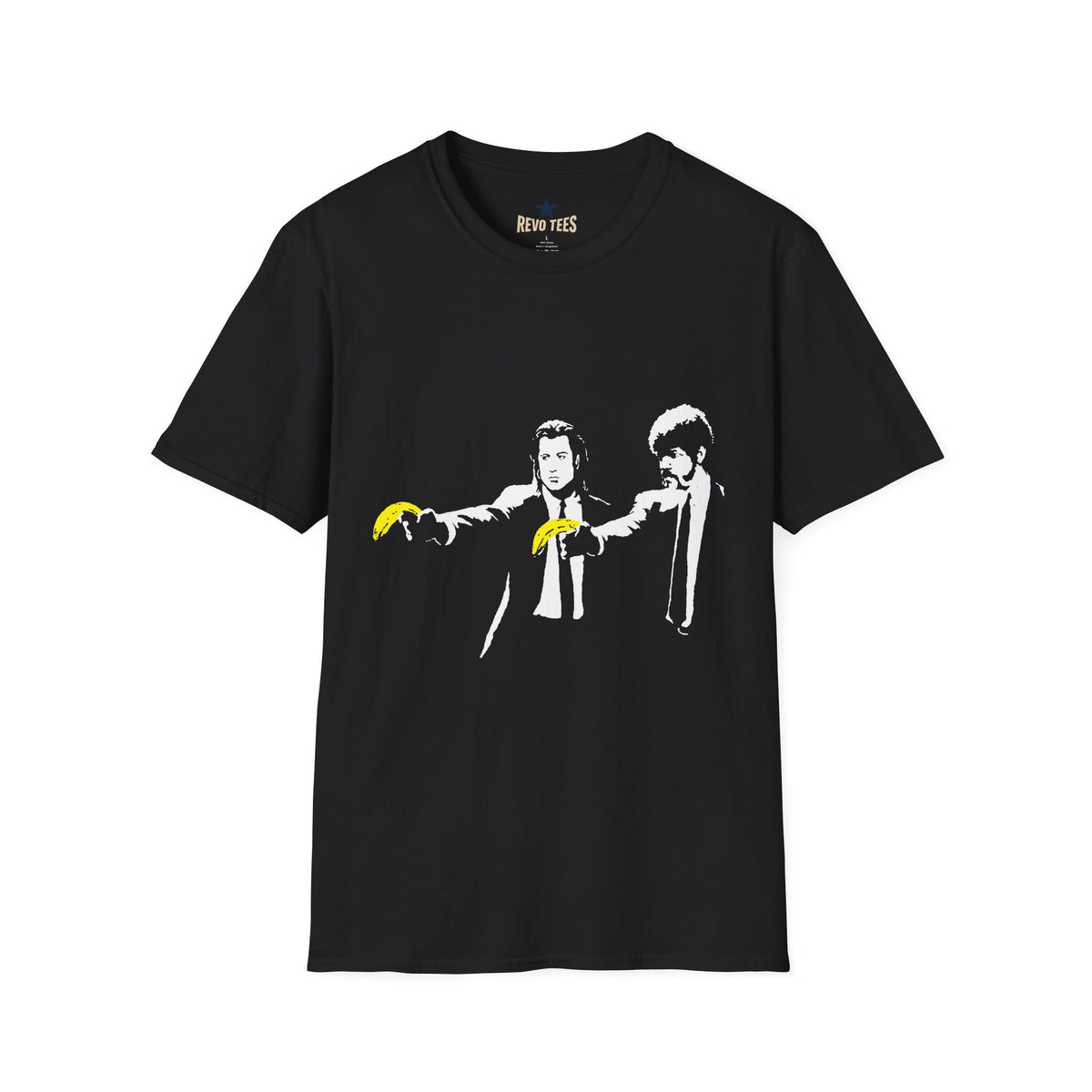 Revotees Banksy Pulp Fiction Banana Standoff T-Shirt