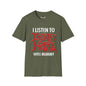 Revotees I Listen to Death Metal Funny Goth Metal Music T-Shirt - alternate view 4