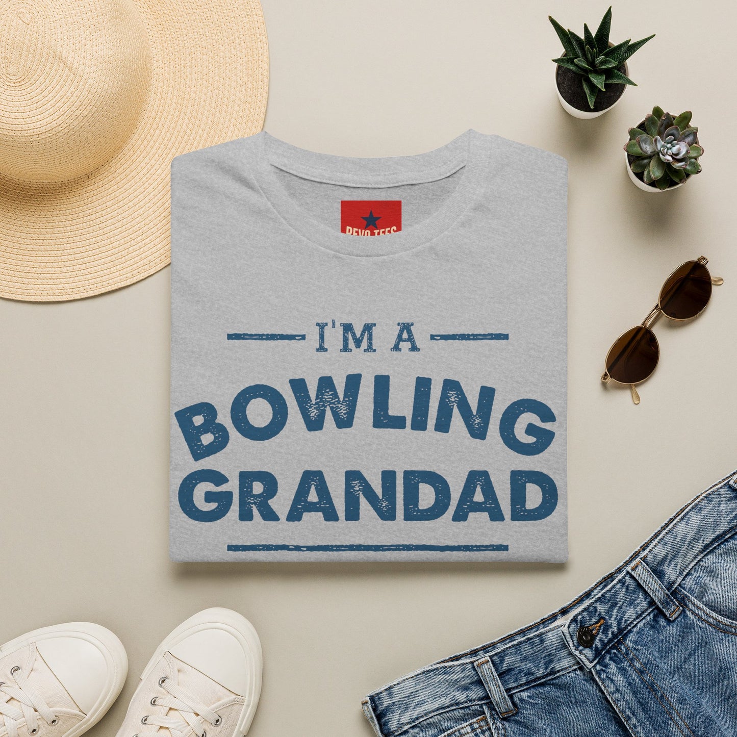 Bowling Grandad T-Shirt — "I'm a Bowling Grandad" Retro Dad Gift