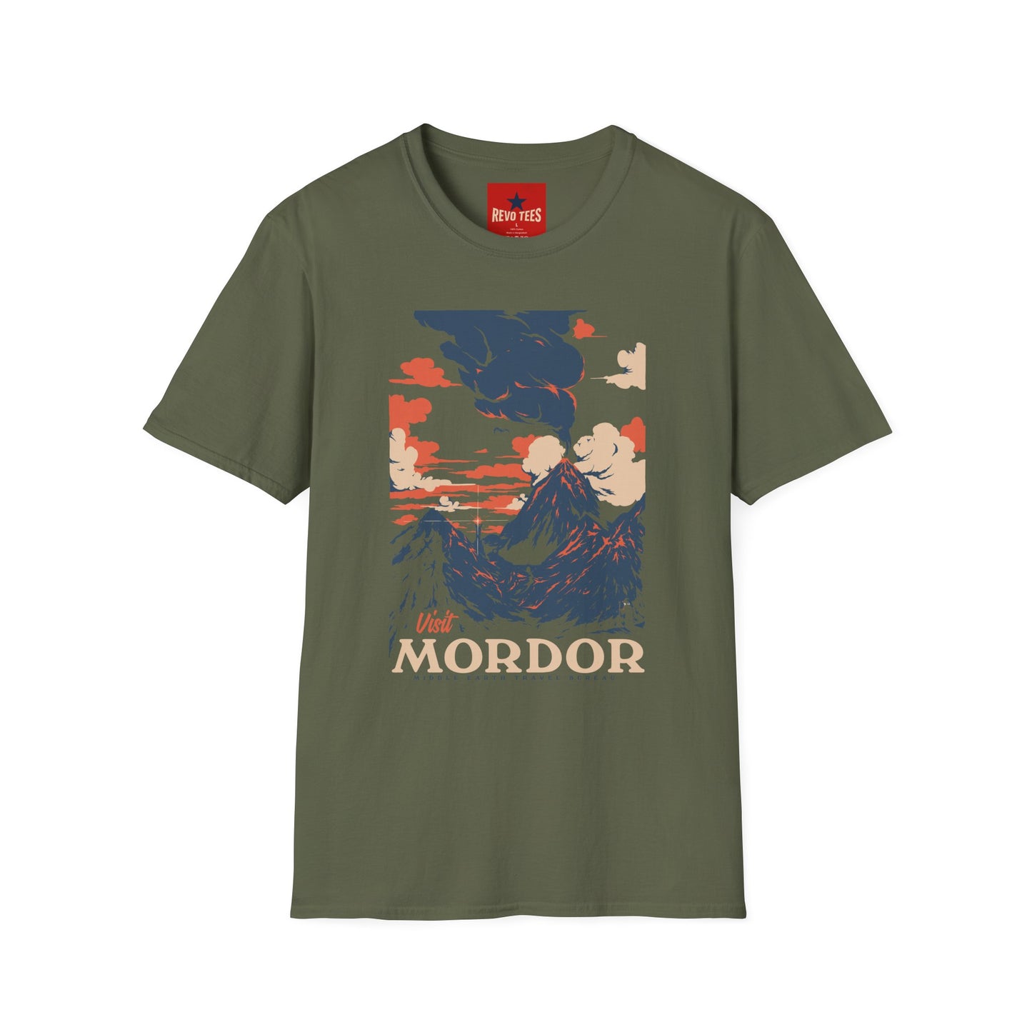T-Shirt — Visit Mordor Vintage Travel Graphic Tee