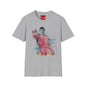 Retro Space Pilot T-Shirt — Watercolor Sci‑Fi Illustration