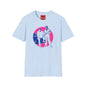 Miami Retro Duo Silhouette T‑Shirt — Vintage 80s Nightlife Graphic Tee