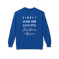 Christmas Wine Sweatshirt - "Simply Having Some Wonderful Christmas Wine" Holiday Crewneck