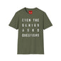 Revotees Even the Genius Asks Questions T-Shirt - alternate view 4