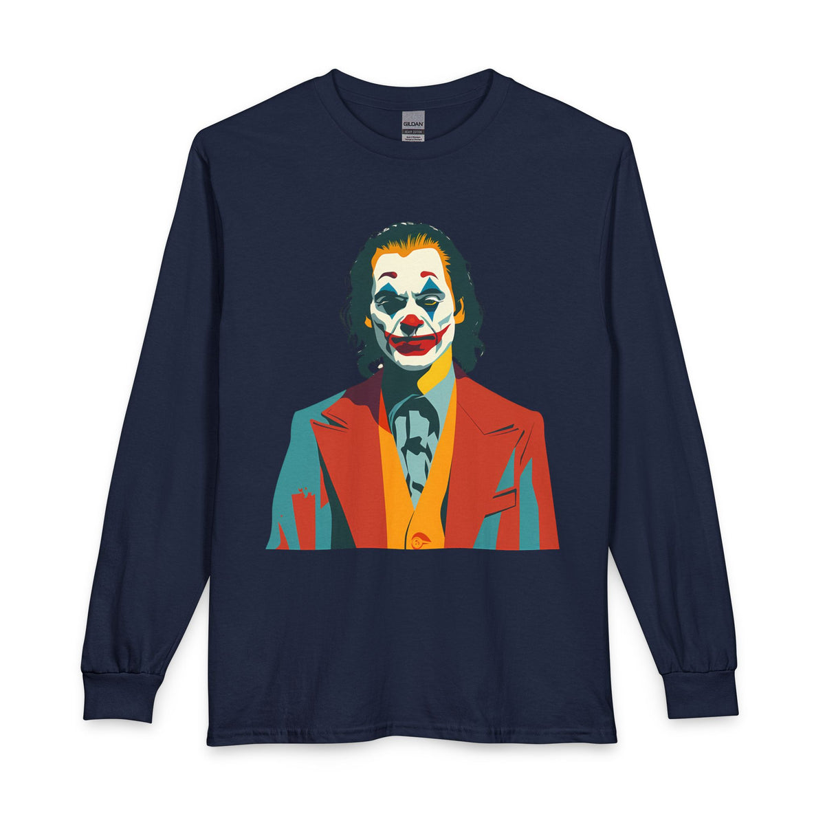 Pop Art The Joker Portrait Long Sleeve Tee